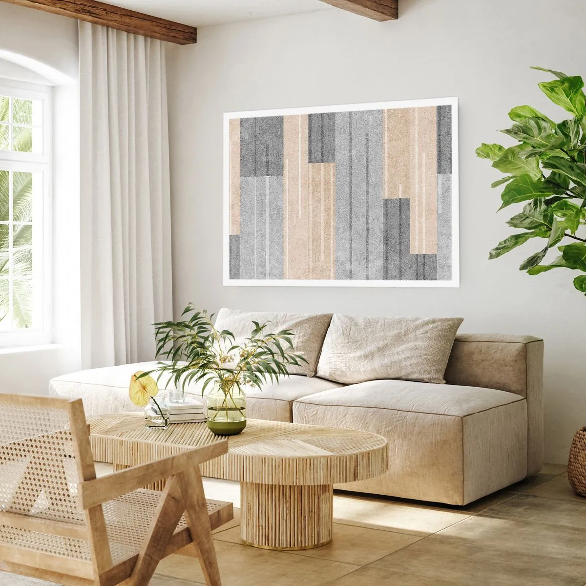 Affiche - Poster - Composition : se tenir droit - 70x50 cm