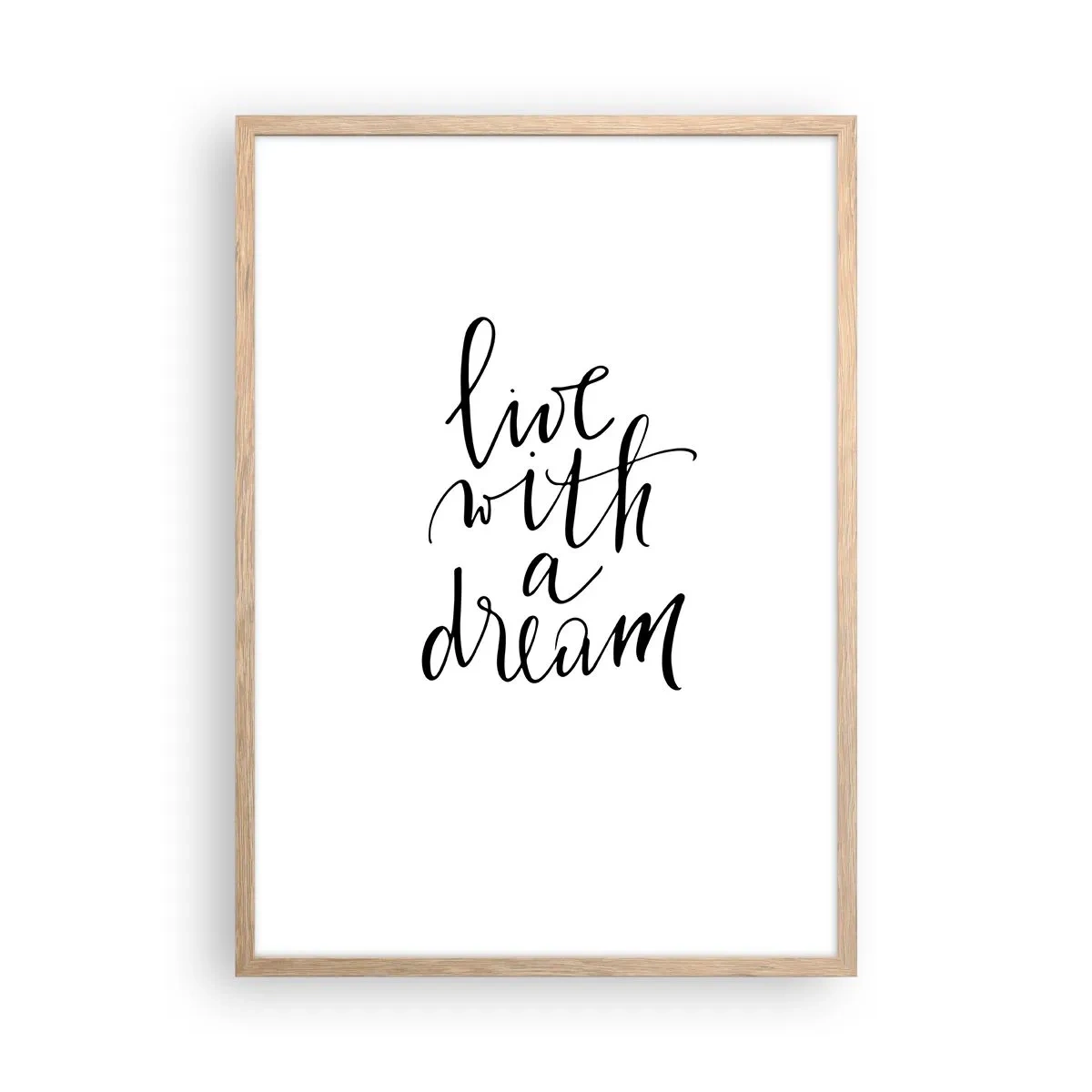 Affiche dans un chêne clair - Poster - Bien sur - 50x70 cm