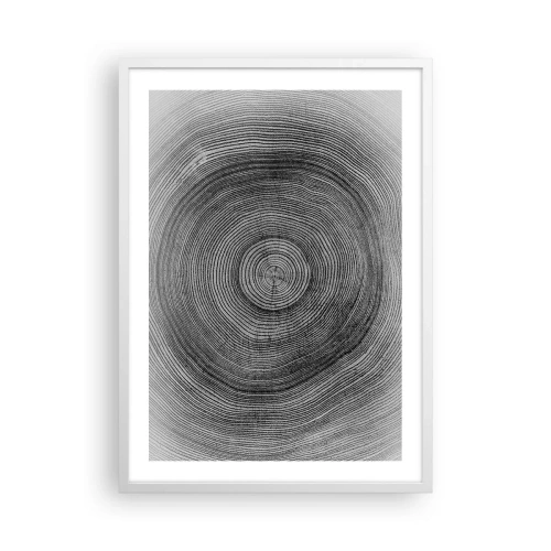 Affiche dans un cadre blanc - Poster - Signe du temps - 50x70 cm