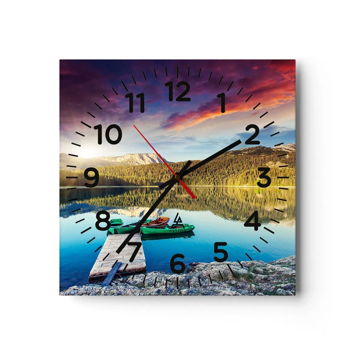 Horloge murale - Pendule murale - Aussi lisse qu'un miroir au-dessus de l'eau - 40x40 cm