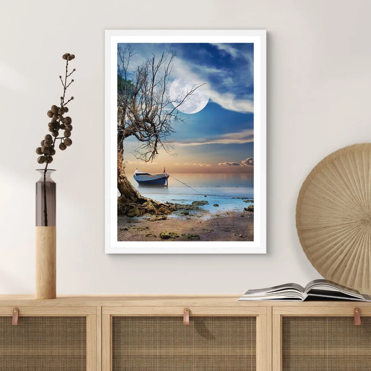 Affiche dans un cadre blanc - Poster - Est-ce la fin ou le début ? - 30x40 cm