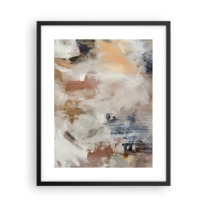 Affiche dans un cadre noir - Poster - Abstraction brumeuse - 40x50 cm