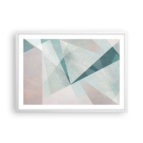 Affiche dans un cadre blanc - Poster - Calme bien que dynamique - 70x50 cm