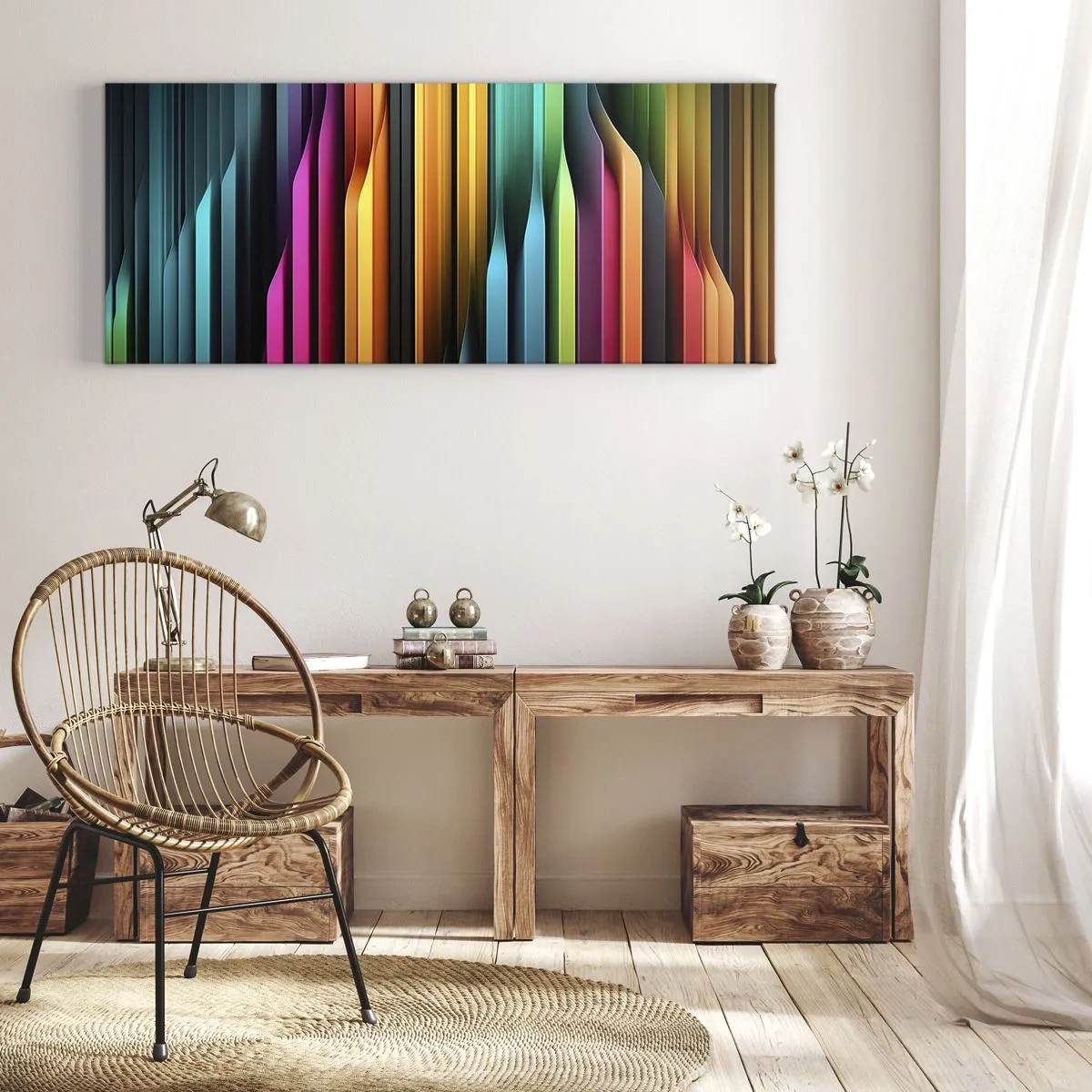 Impression sur toile - Image sur toile - Un organe de lumière - 100x40 cm