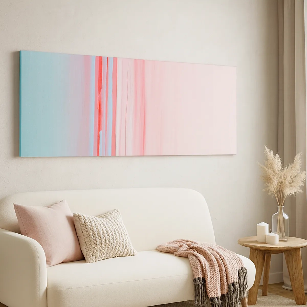 Impression sur toile - Image sur toile - Abstraction à l'aube - 30x30 cm