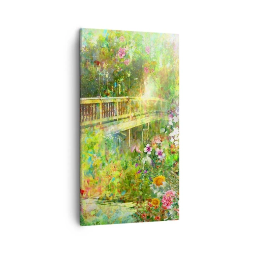 Impression sur toile - Image sur toile - Le soupire d'un pont de printemps - 45x80 cm