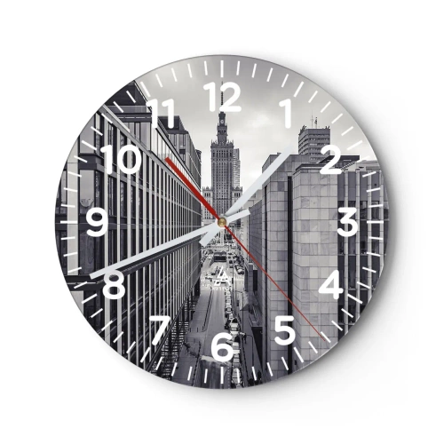 Horloge murale - Pendule murale - Vallée de Varsovie - 30x30 cm