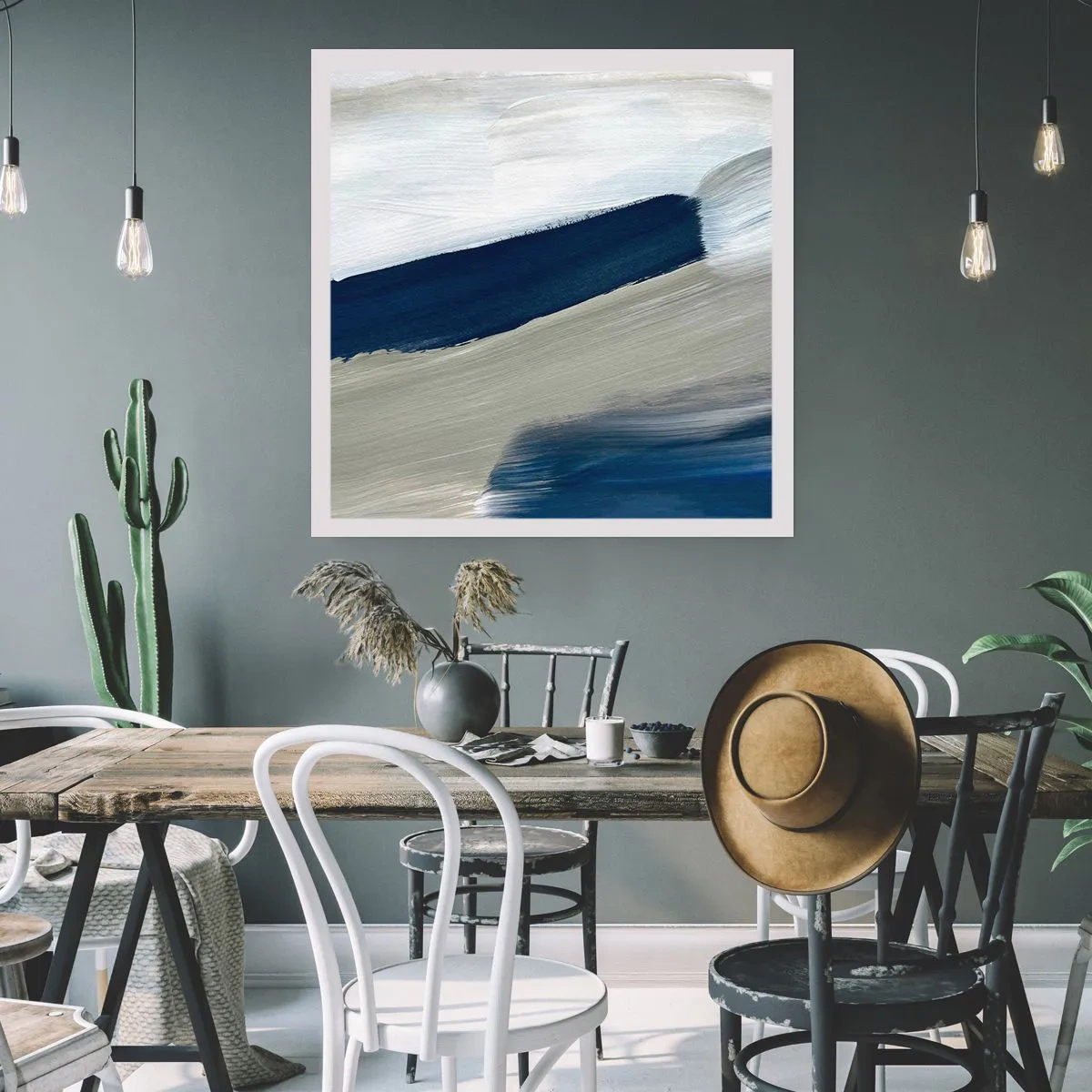 Affiche - Poster - Rencontre avec la blancheur - 60x60 cm