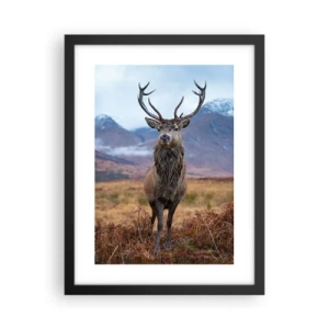 Affiche dans un cadre noir - Poster - Sur son propre terrain - 30x40 cm