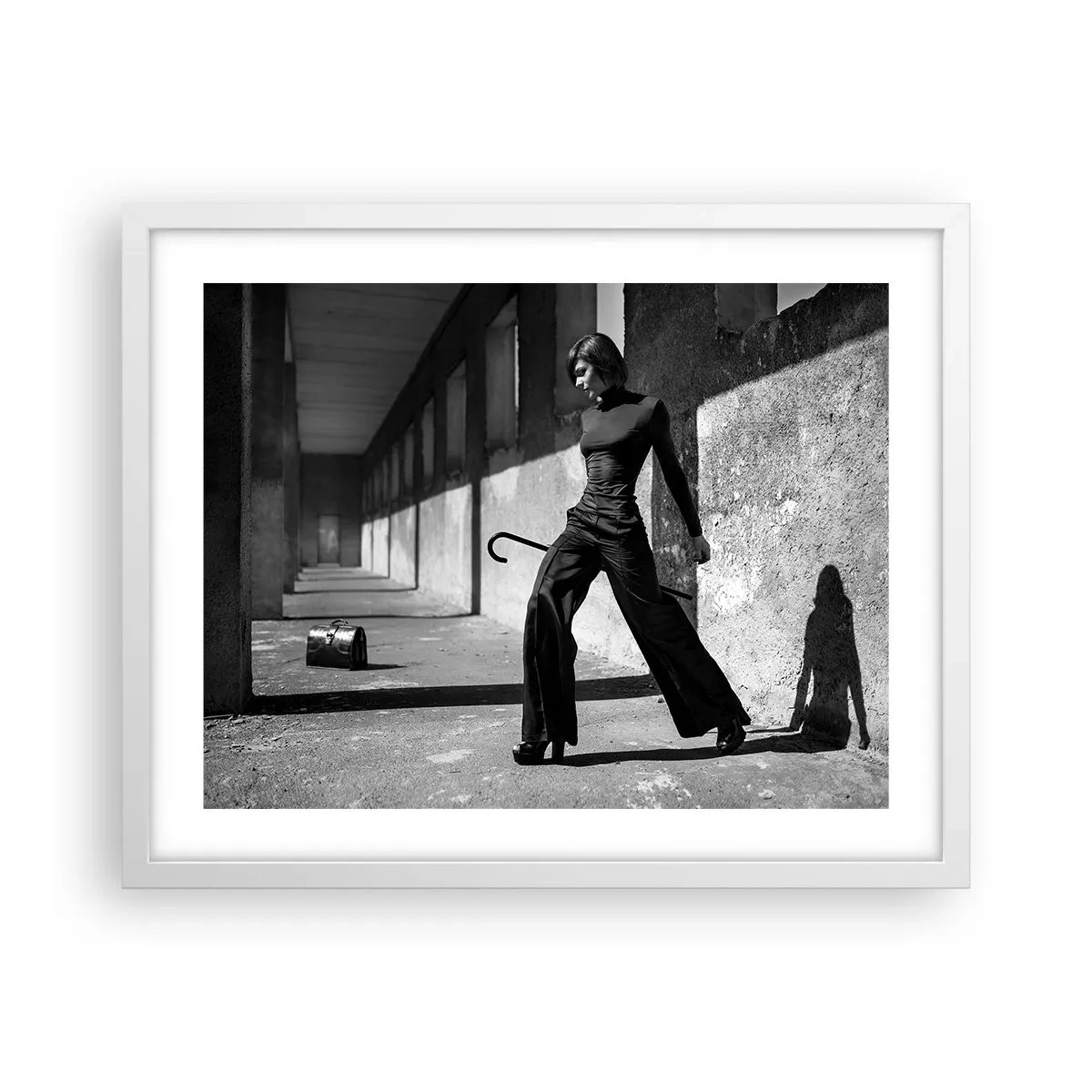 Affiche dans un cadre blanc - Poster - Élégance urbaine - 50x40 cm