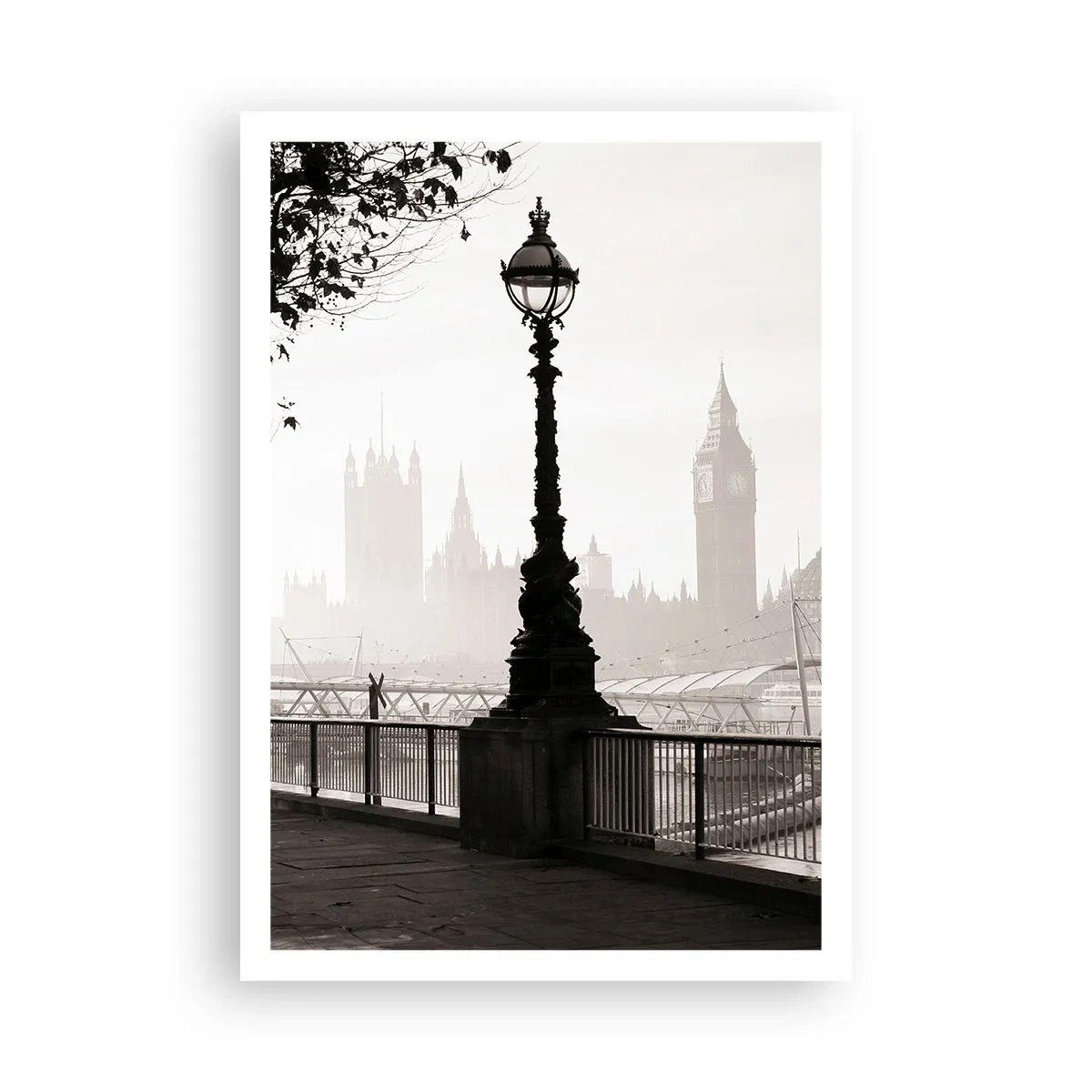 Affiche - Poster - Un matin londonien - 70x100 cm