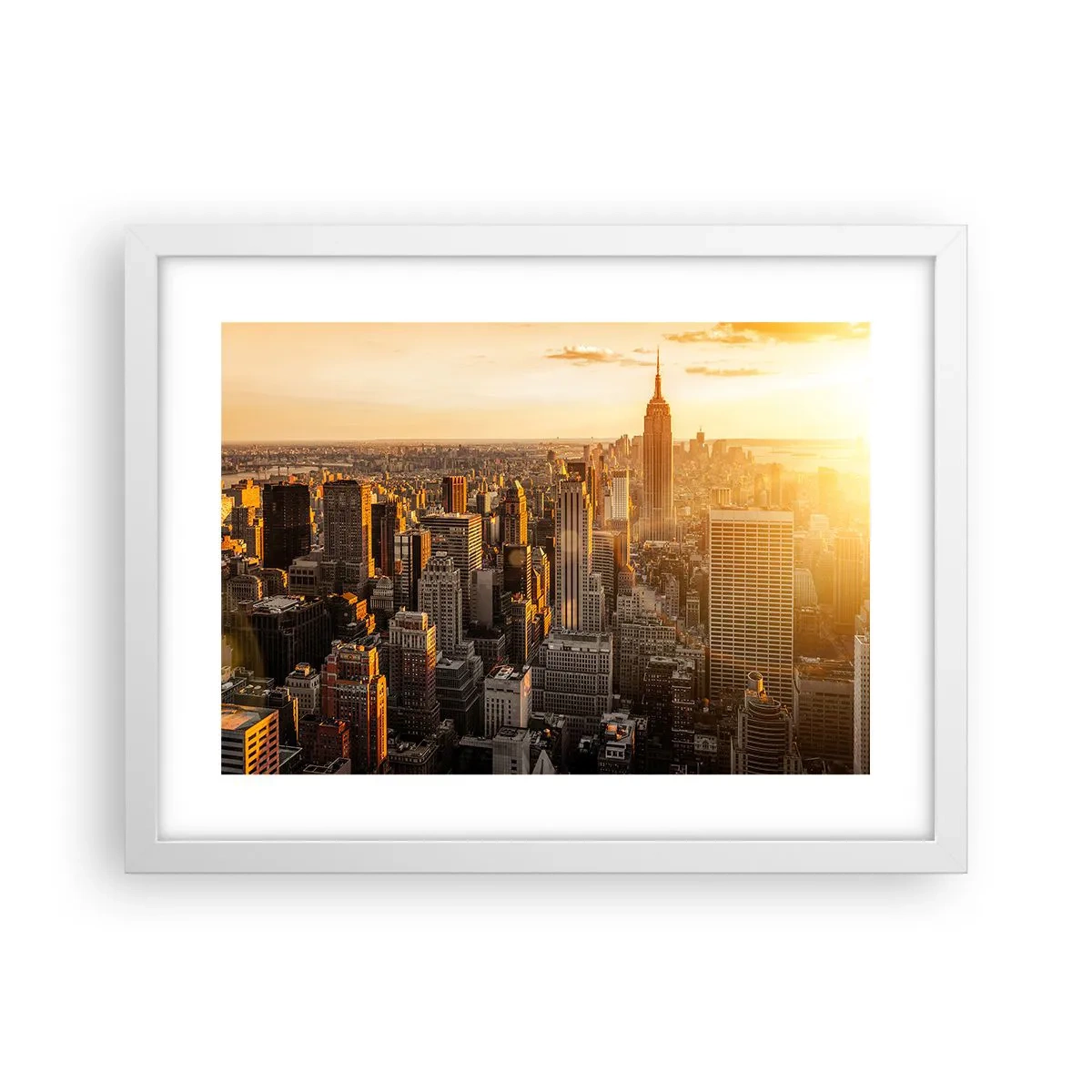 Affiche dans un cadre blanc - Poster - Grandir au soleil - 40x30 cm