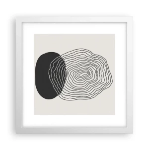 Affiche dans un cadre blanc - Poster - Durabilité et oscillation - 30x30 cm