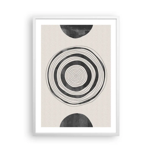 Affiche dans un cadre blanc - Poster - Ce qui est important c'est ce qu'il y a entre les deux - 50x70 cm