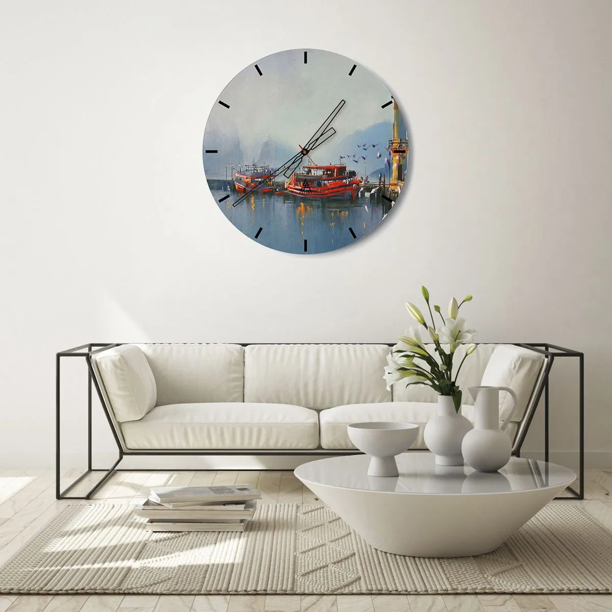 Horloge murale - Pendule murale - Na końcu świata - 40x40 cm