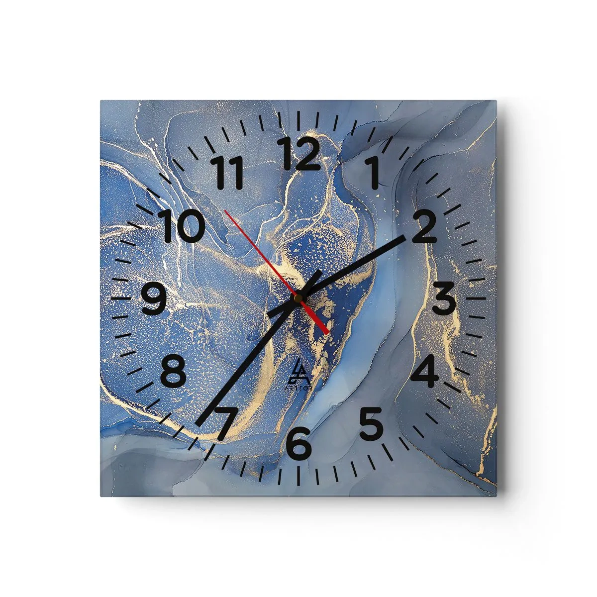 Horloge murale - Pendule murale - Poussière d'or - 30x30 cm