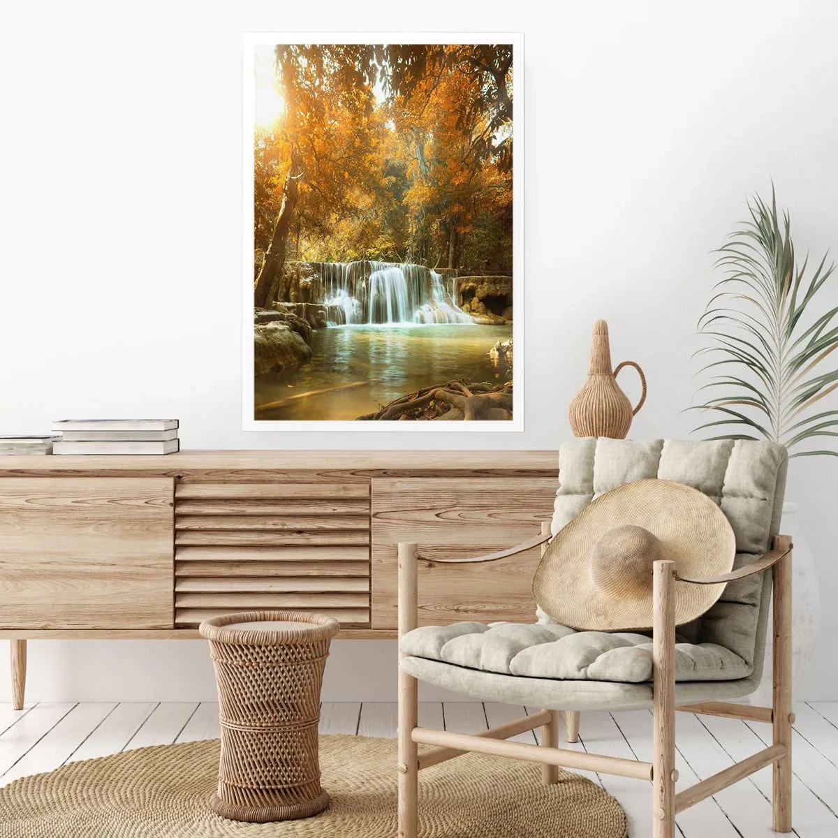 Affiche - Poster - Cascade du parc - 40x50 cm