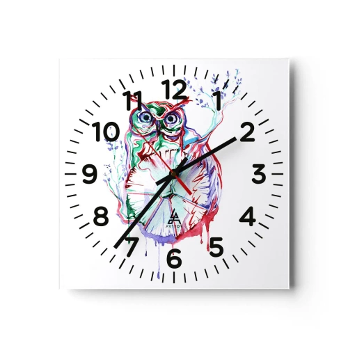 Horloge murale - Pendule murale - Sage par nature - 30x30 cm