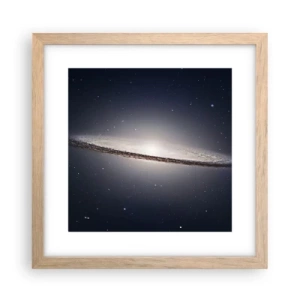 Affiche dans un chêne clair - Poster - Il y a bien longtemps, dans une galaxie très lointaine… - 30x30 cm