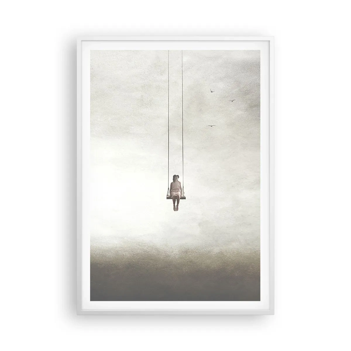 Affiche dans un cadre blanc - Poster - Enfant en nous - 70x100 cm