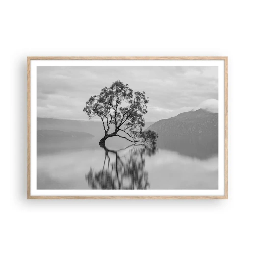 Affiche dans un chêne clair - Poster - Un tel pays existe - 100x70 cm