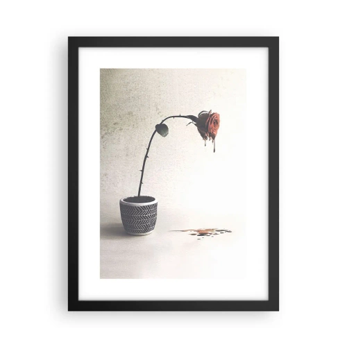 Affiche dans un cadre noir - Poster - Rosa dolorosa - 30x40 cm