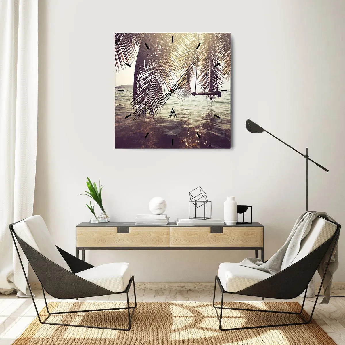 Horloge murale - Pendule murale - Vous pouvez vous balancer dans les nuages ​​à volonté - 30x30 cm