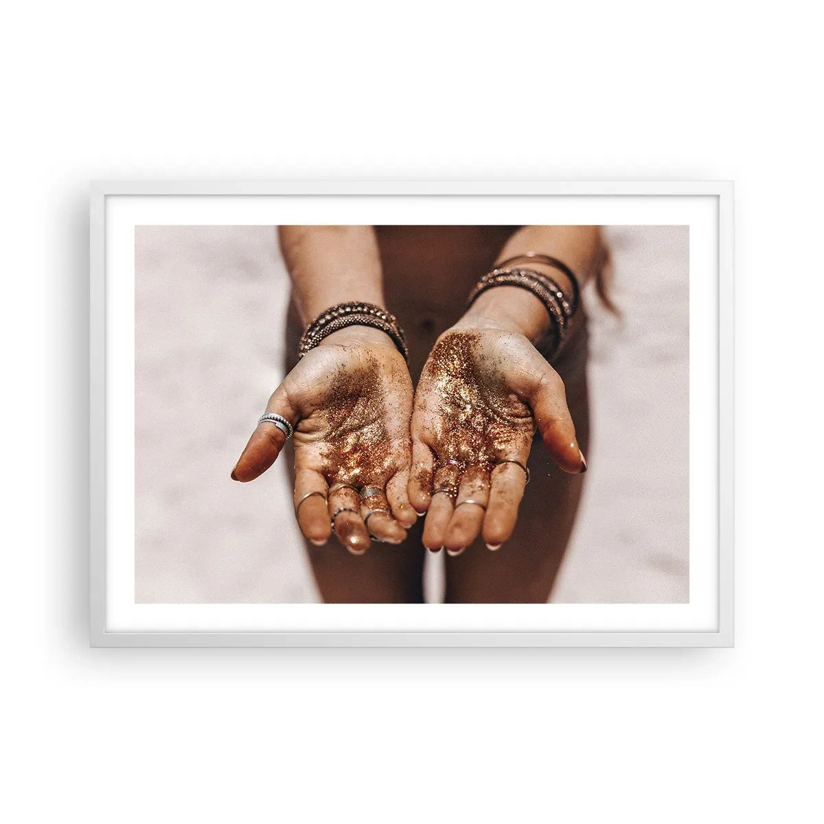 Affiche dans un cadre blanc - Poster - Un don pour vous - 70x50 cm