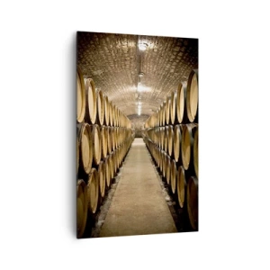 Impression sur toile - Image sur toile - Dans un sous-sol en brique - 80x120 cm