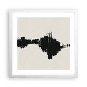 Affiche dans un cadre blanc - Poster - Vibrations de l'imagination - 40x40 cm