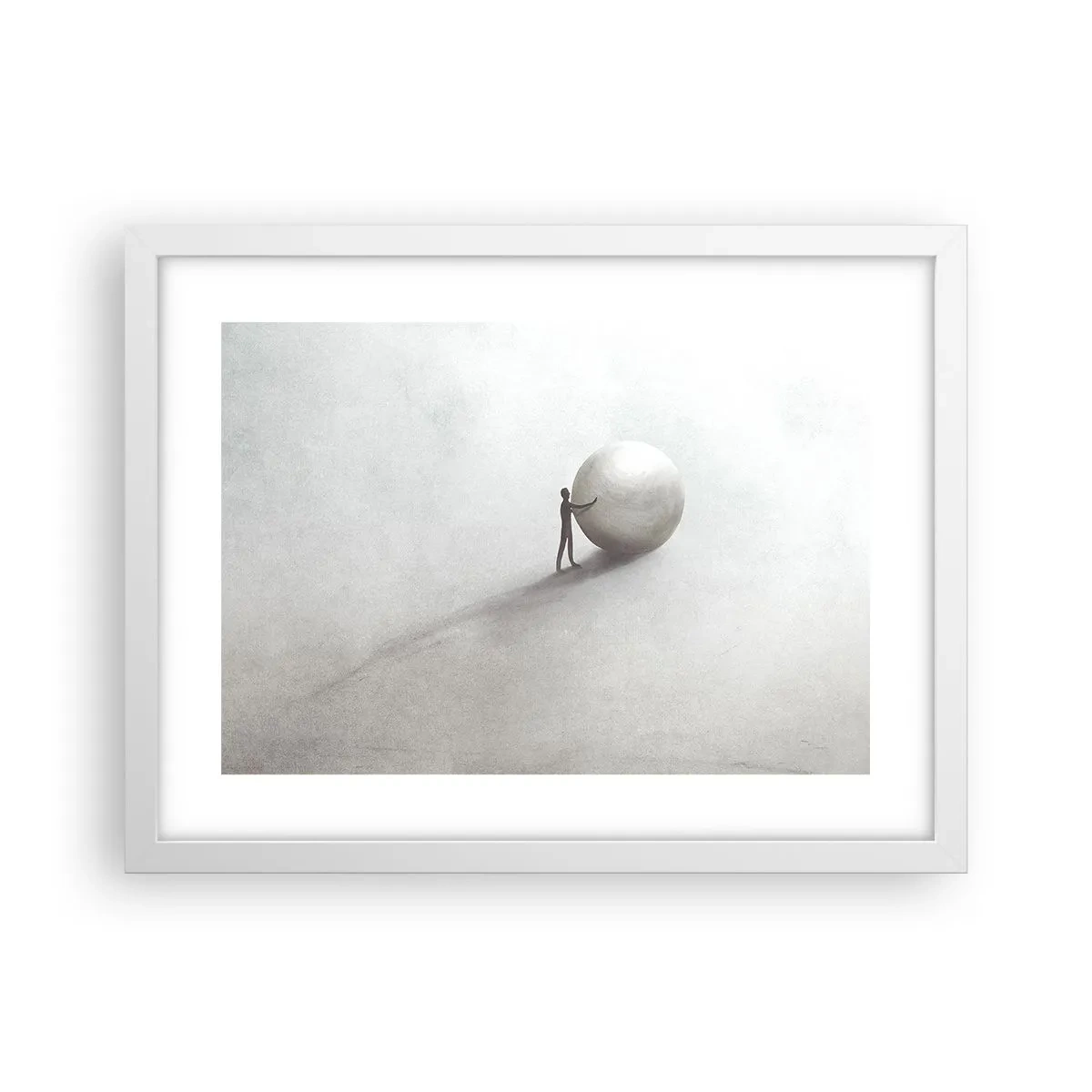 Affiche dans un cadre blanc - Poster - Jeu de la vie - 40x30 cm