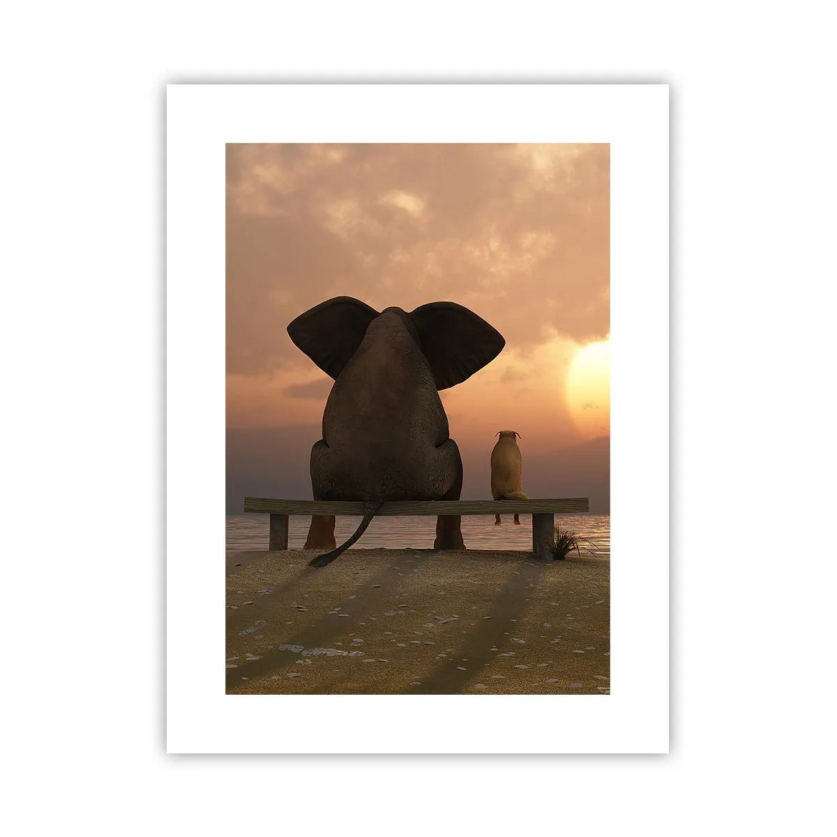 Affiche - Poster - C'est bon de garder le silence ensemble - 30x40 cm