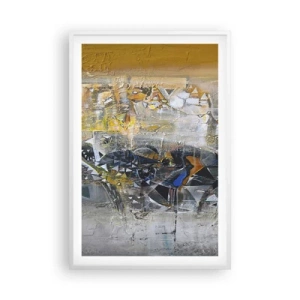 Affiche dans un cadre blanc - Poster - Tout se met en place - 61x91 cm