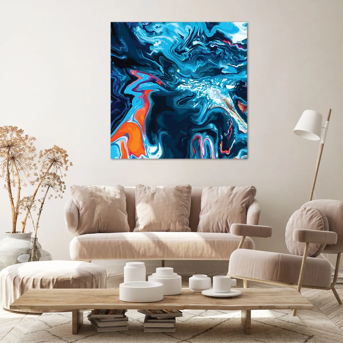 Impression sur toile - Image sur toile - Voyage au centre du ciel - 60x60 cm