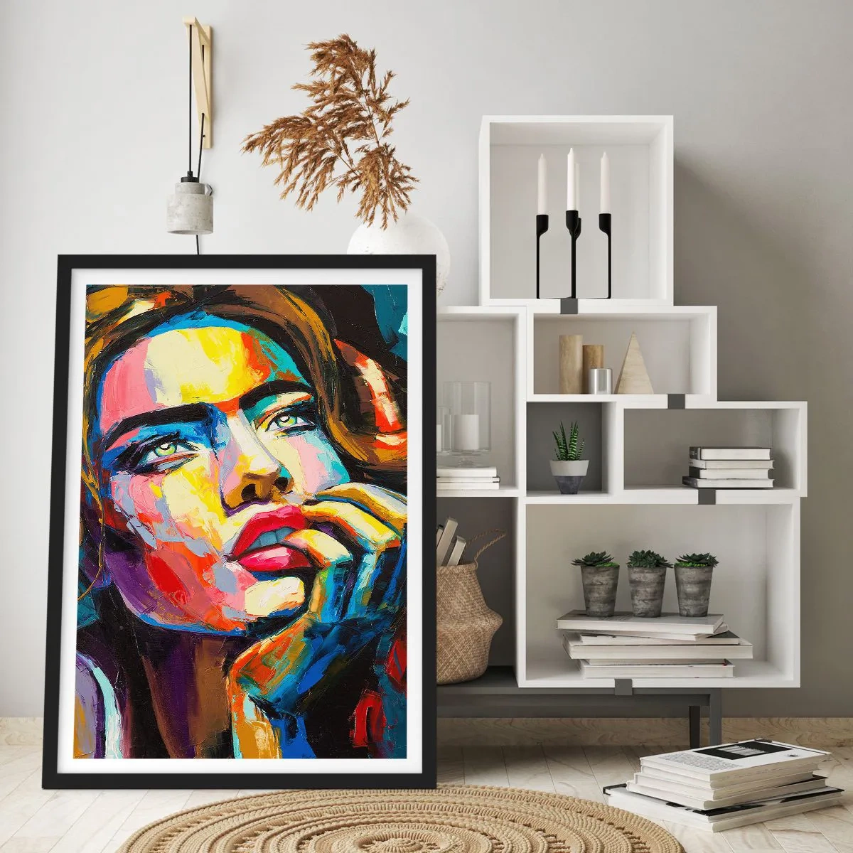 Affiche dans un cadre noir - Poster - Les rêves volent dans le ciel comme des oiseaux - 70x100 cm