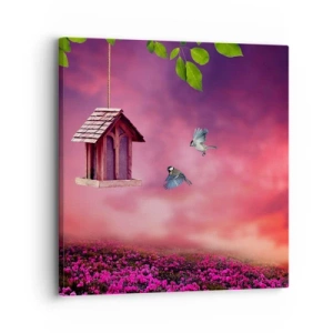 Impression sur toile - Image sur toile - Invitation à dîner - 30x30 cm