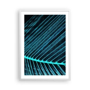 Affiche dans un cadre blanc - Poster - Texture verte - 50x70 cm