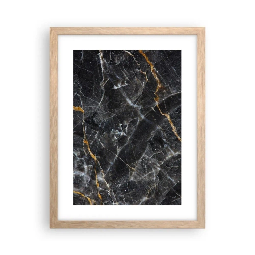 Affiche dans un chêne clair - Poster - La vie intérieure de la pierre - 30x40 cm