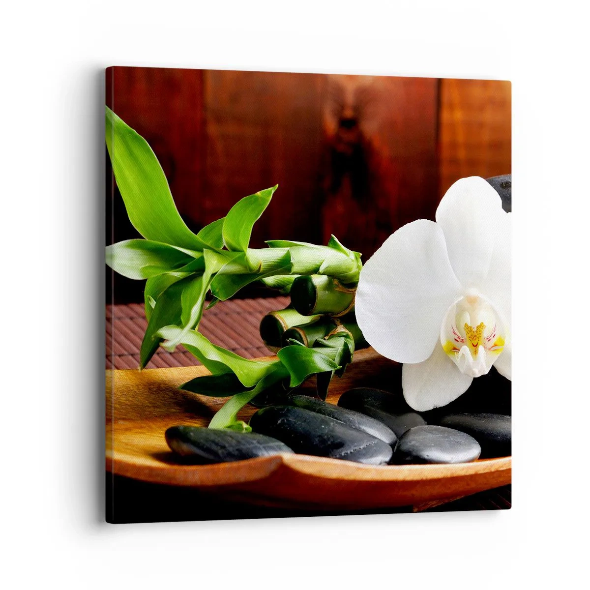 Impression sur toile - Image sur toile - Cédez au contact de la nature - 40x40 cm