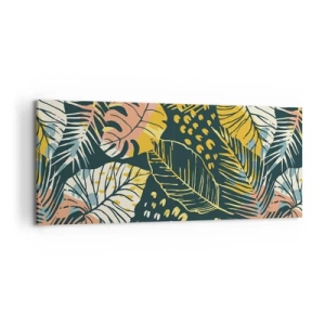 Impression sur toile - Image sur toile - Fantaisie feuillue - 100x40 cm