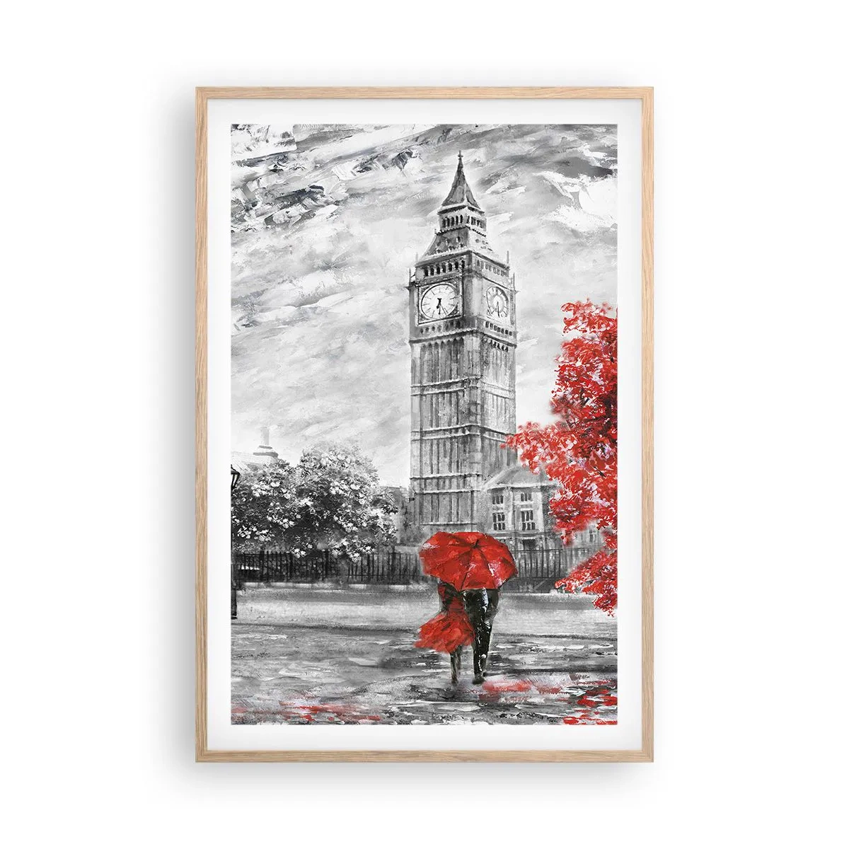 Affiche dans un chêne clair - Poster - Une journée passionnante - 61x91 cm