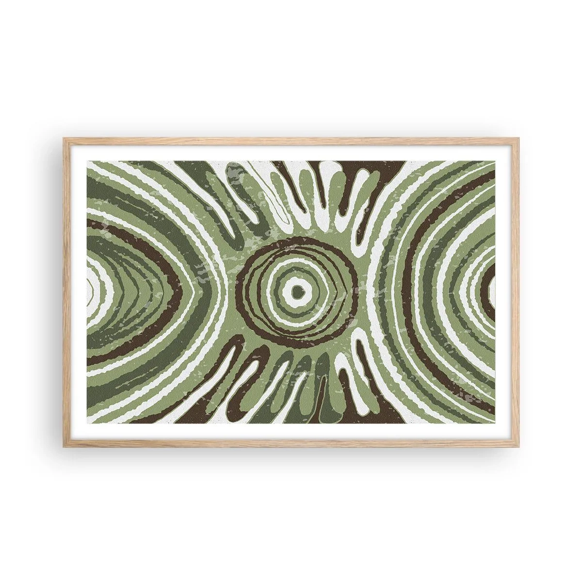 Affiche dans un chêne clair - Poster - Une explosion d'émotions - 91x61 cm