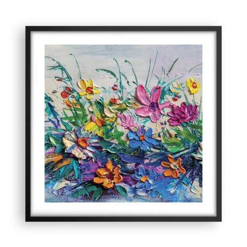 Affiche dans un cadre noir - Poster - Absolument pas une nature morte - 50x50 cm