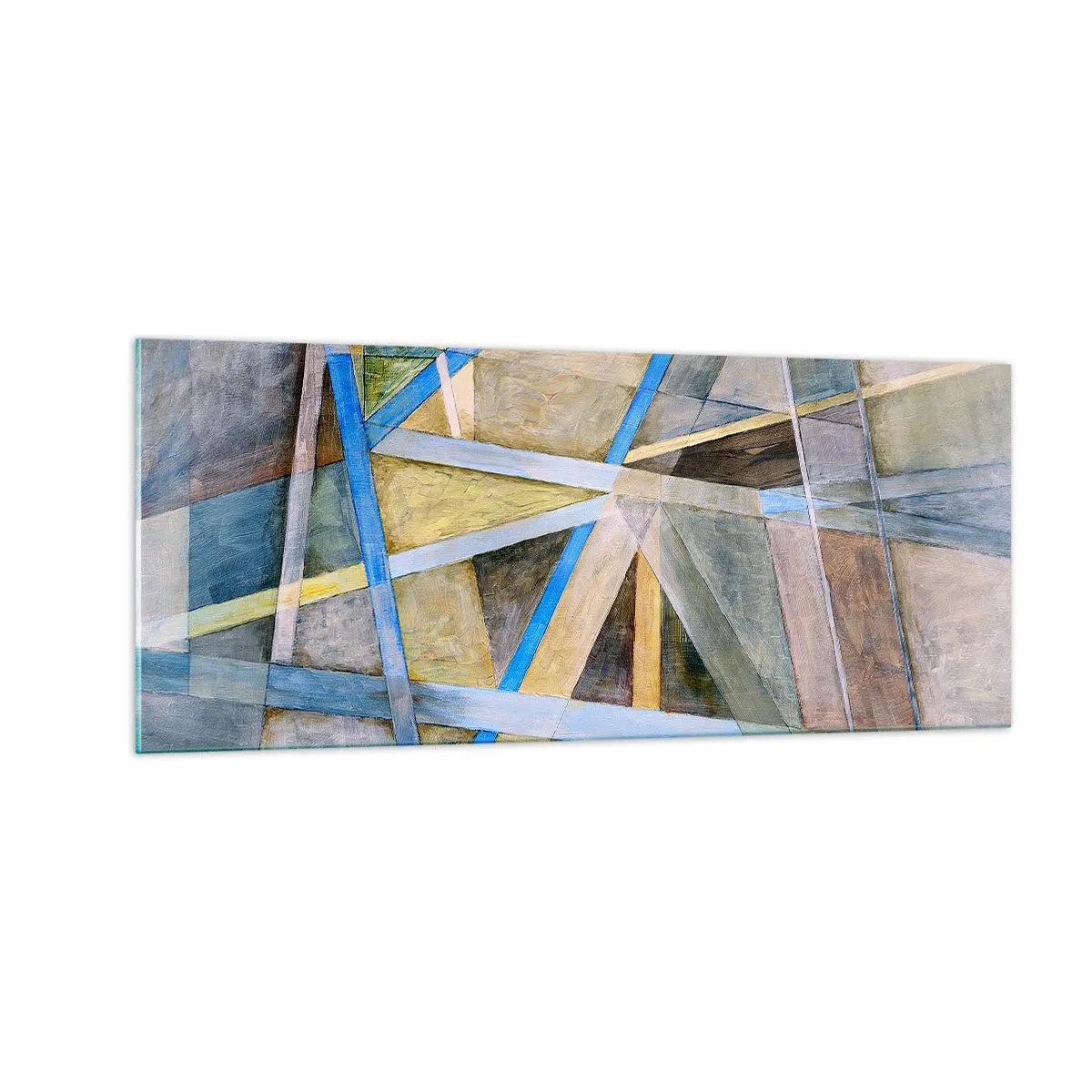 Impression sur verre - Image sur verre - Tout droit ou en diagonale ? - 100x40 cm
