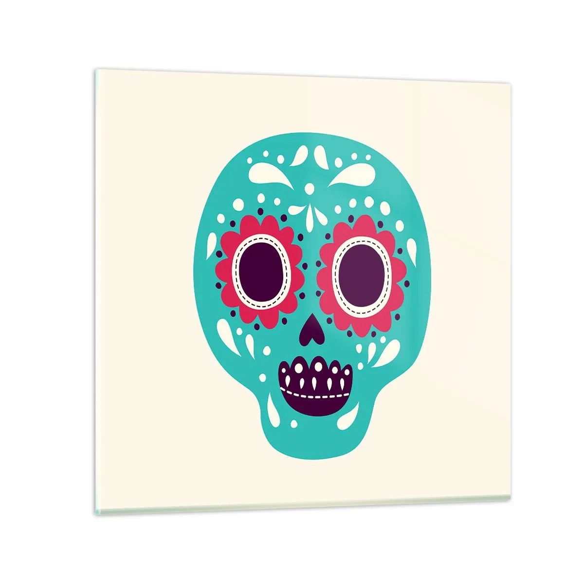 Impression sur verre - Image sur verre - La vie – du plaisir jusqu'à la mort - 30x30 cm