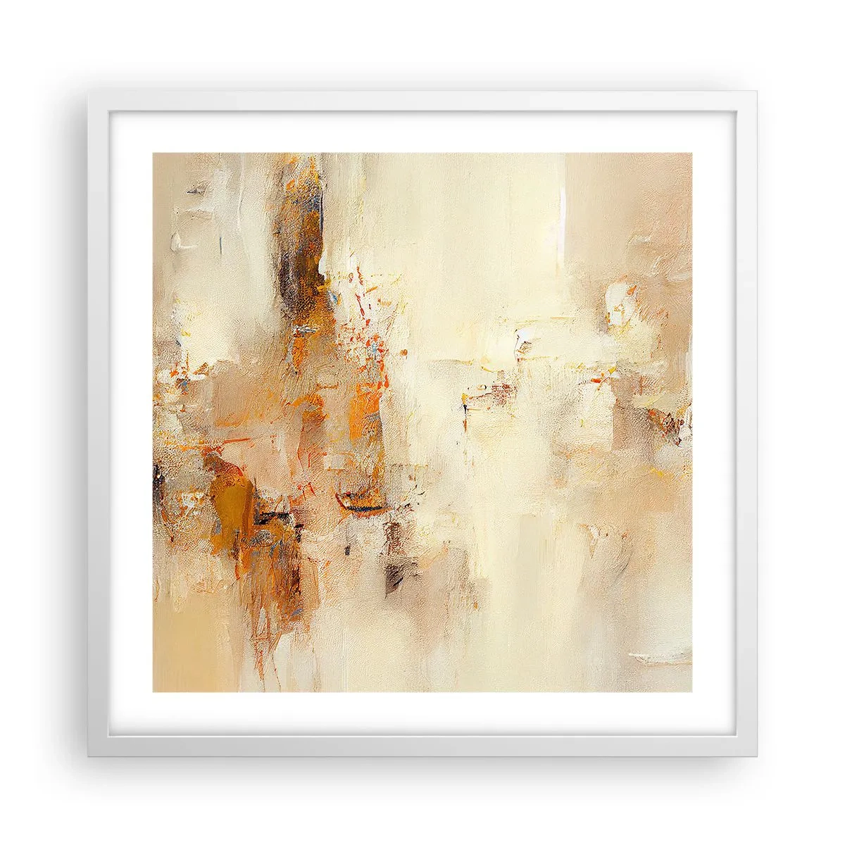 Affiche dans un cadre blanc - Poster - Âme de l'ambre - 50x50 cm
