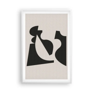 Affiche dans un cadre blanc - Poster - À monter soi-même - 61x91 cm