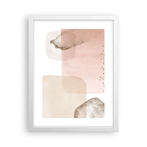 Affiche dans un cadre blanc - Poster - Regard à travers la couleur - 30x40 cm