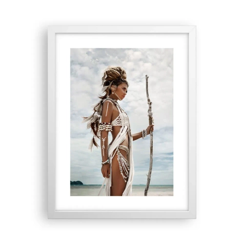 Affiche dans un cadre blanc - Poster - Reine des tropiques - 30x40 cm