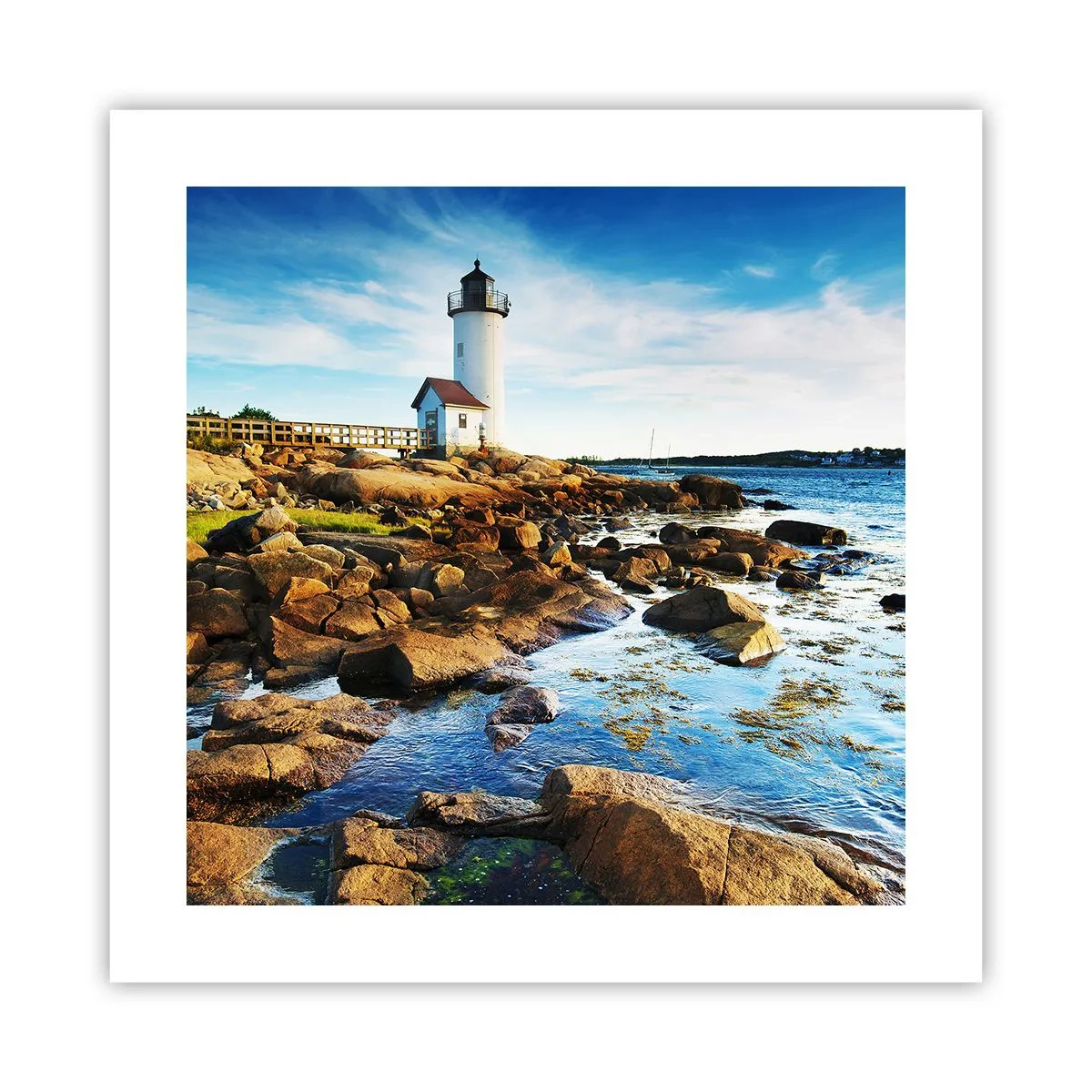 Affiche - Poster - Revenez heureux, j'attends - 40x40 cm